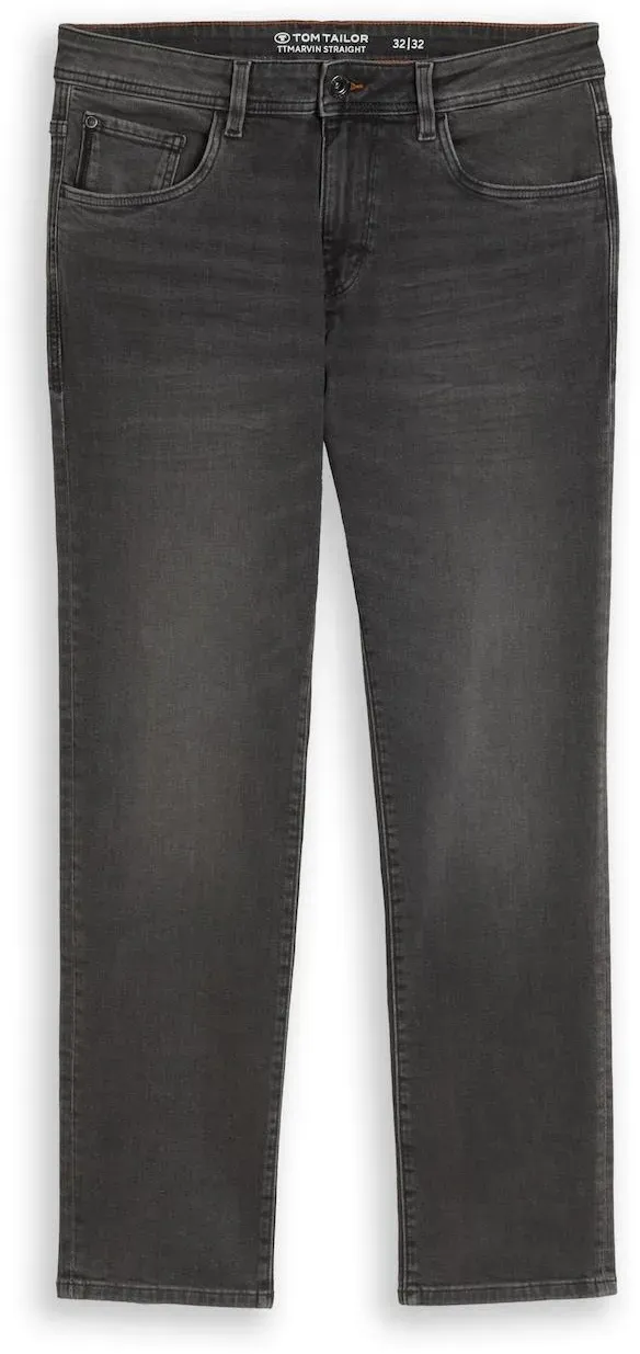 TOM TAILOR Herren TTMARVIN STRAIGHT Jeans mit Stretch, bunt, Uni, Gr. 32/36