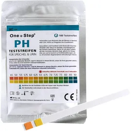 One Step pH Teststreifen für Urin und Speichel 100 St.