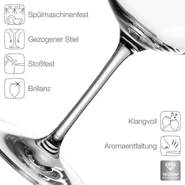 LEONARDO Tivoli Rotweinglas Kristallglas 0,7 l 6 St.