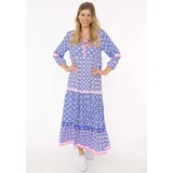 Zwillingsherz Maxikleid Dreams Mustermix Blau LXL