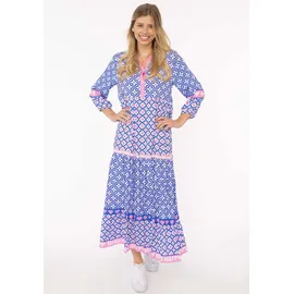 Zwillingsherz Maxikleid Dreams Mustermix Blau LXL