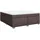 vidaXL Boxspringbett 180 x 200 cm Dunkelbraun