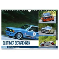 Calvendo OLDTIMER BERGRENNEN - BMW Fahrzeuge (Wandkalender 2024 DIN A4 quer), CALVENDO Monatskalender
