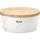 Continenta Brottopf mit Holzdeckel oval 27 cm weiß