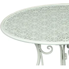 Garden Pleasure Lascar Gartentisch Ø 60 x 70 cm Weiß