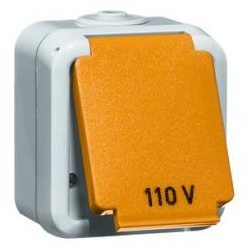 Peha - US NEMA-Steckdose 1fach, grau, 5-15 R, 15 A 125 V