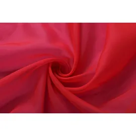 Gardinenbox 2er-Pack Gardinen Transparent Vorhang Set Wohnzimmer Voile Schlaufenschal mit Bleibandabschluß HxB 245x140 cm Rot,