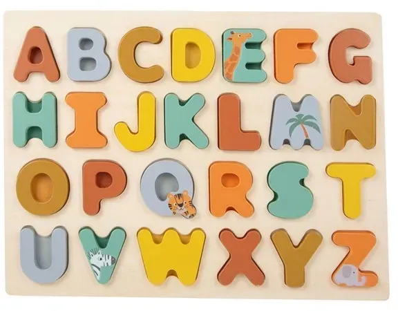 - Wooden Alphabet Puzzle Safari