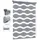 Sekey Doppelrollo Wellen 130 x 130 cm Dunkelgrau