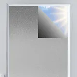 Verdunklungsstoff Meterware 100% Sonnenschutz verdunkelnder Stoff mit Thermobeschichtung lichtundurchlässig für Fenster Dachfenster Wohnwagen Blackout (50 x 145cm, Silber)