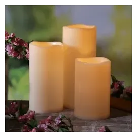 MARELIDA XXL LED Kerze 20 cm 12,5 cm creme