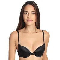 Sassa Push Up-BH Dotted MESH 29039, 90, A, schwarz - 90A