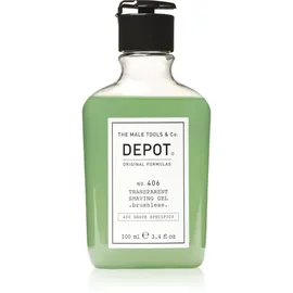 Depot 406 Transparent Shaving Gel .brushless. 100 ml