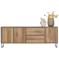 Henders & Hazel Trapani Sideboard Mango Funier/Metallgestell - Graphit