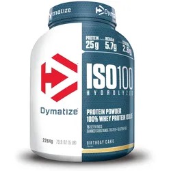 Dymatize ISO 100 Hydrolyzed Birthday Cake 2264g - Whey Protein Hydrolysat+Isolat One Size