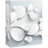 Banjado XXL Medizinschrank Abschliessbar 35x46x15cm Arzneischrank Weiß Aus Metall Mit Motiv Papiertropfen