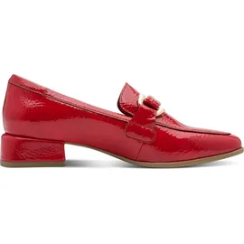 Marco Tozzi Damen Slipper weiches Feel Me Fußbett weiches Innenfutter Vegan stoßdämpfender AbsatzVegan, rot 38 EU