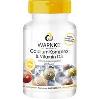 Calcium Komplex Mit Vitamin D - Calcium, Magnesium & Vitamin D3 - 250 Kapseln