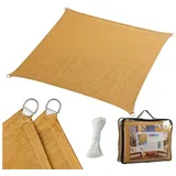 Relaxdays Sonnensegel HDPE Beige