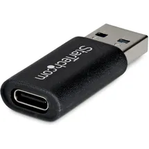 Startech USB-A auf USB-C Adapter Schwarz