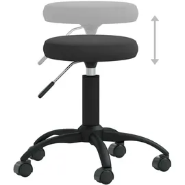 vidaXL Bürostuhl Drehbar Samt Schwarz