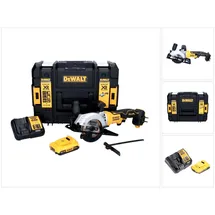 DeWalt DCS 571 D1 Akku Handkreissäge 18 V 115 mm Brushless + 1x Akku 2,0 Ah + Ladegerät