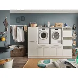 laundreezy Waschmaschinenschrank 235 x 162 x 67,5 cm Weiß Holzwerkstoff