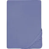 biberna 0012344 Frottee-Stretch 180 x 200 - 200 x 200 cm blau
