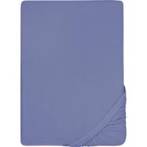 biberna 0012344 Frottee-Stretch 180 x 200 - 200 x 200 cm blau