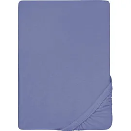 biberna 0012344 Frottee-Stretch 180 x 200 - 200 x 200 cm blau