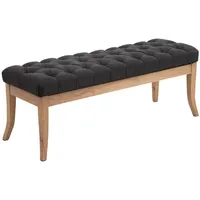 CLP Sitzbank Ramses Stoff antik-hell dunkelgrau/120 cm,