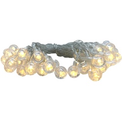 Weihnachtsbeleuchtung LED Lichterkette Kugelform 40 Lichter 2 Lichtmodi warm ...