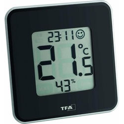 TFA 30.5021.01, Thermometer + Hygrometer, Schwarz