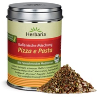 Herbaria Pizza e Pasta bio 100g M-Dose - fertiges Bio-Pasta- & Pizzagewürz für italienische Gerichte - mit erlesenen Zutaten - in nachhaltiger Aromaschutz-Dose