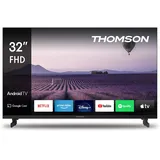 Thomson 32 Zoll (80 cm) LED Full HD Smart Android TV, Google Assistant, Wi-Fi, Dolby Digital, Bluetooth, Triple-Tuner (Kabel/Satellit/Antenne), HDMI, CI+, A+ Panel – 32FA2S13