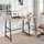 Tectake tectake® Schreibtisch, Paisley 120x50x73,5cm Industrial Style, trapezförmiges Gestell, Seitenregal mit 2 Ablagefächern, 120 x 50 x 73,5 cm