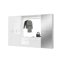 xonox.home Projekt X Garderobenschrank 273 x 34 x 193 cm weiß
