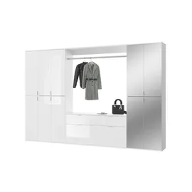 xonox.home Projekt X Garderobenschrank 273 x 34 x 193 cm weiß
