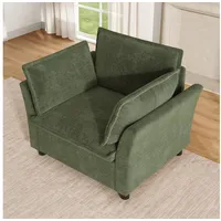 STILVORA Schlafsofa Einzelsofa Relaxsofa Chenille-Wohnzimmersofa in Grün grün