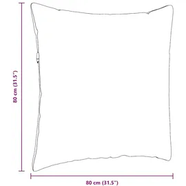 vidaXL Sofakissen 2 pcs Weinrot 80 x 80 cm Stoff