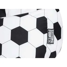 Sitting Point BeanBag Fussball XL weiß/schwarz