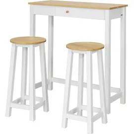 SoBuy Bartisch 95 x 40,01 x 107,01 cm Weiß