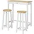 SoBuy Bartisch 95 x 40,01 x 107,01 cm Weiß