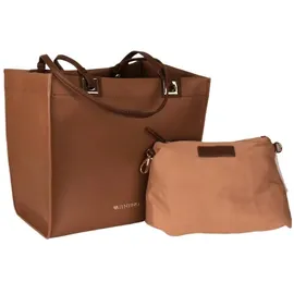 Valentino Post Re Shopper Kunstleder Kamel/Moro