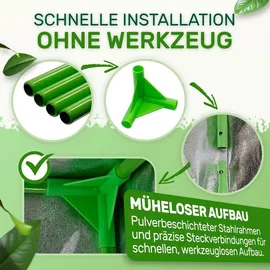 Melko Growbox 40 x 40 x 120 cm Schwarz