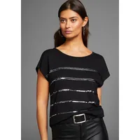 LAURA SCOTT T-Shirt in schwarz, - Gr. 34,