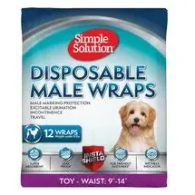SIMPLE SOLUTION Einwegwindel für Rüden - Größe XS: 23 - 35 cm, 12 Stück