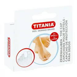 Zehenhauben 2 klein und 1 gross Titania