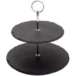 APS 989 2-stufige Etagère  Ø 25 / 20 cm, H: 24 cm
