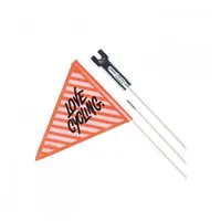 XLC Sicherheitswimpel SF-C02 Fahrradwimpel 3-teilig, schwarz/orange